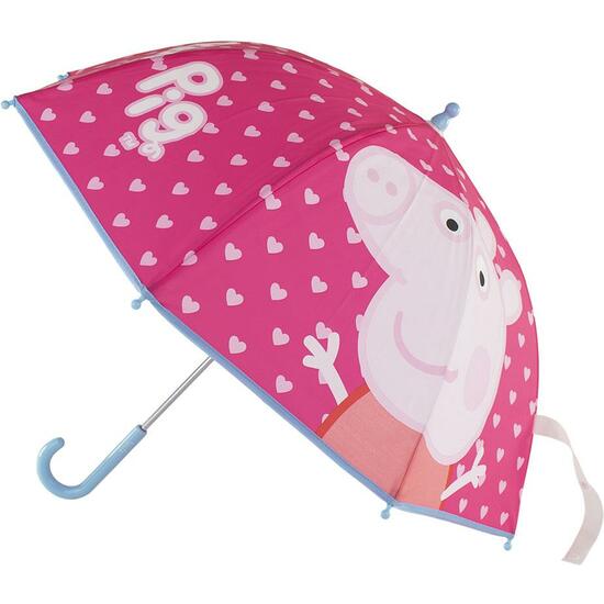 Paraguas Manual Eva Peppa Pig Rosa