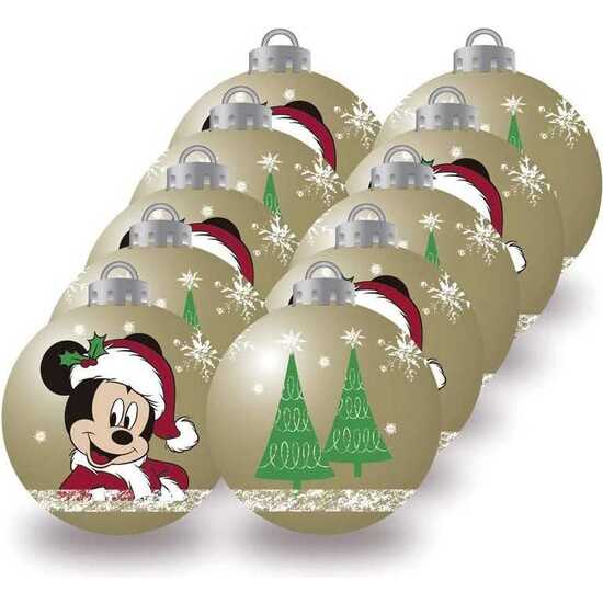 Bolas Navidad 6cm Pack 10 Mickey Mouse Happy Smiles