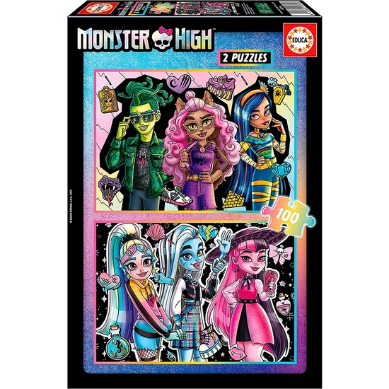 Monster High Puzzle Doble 2x100 Piezas