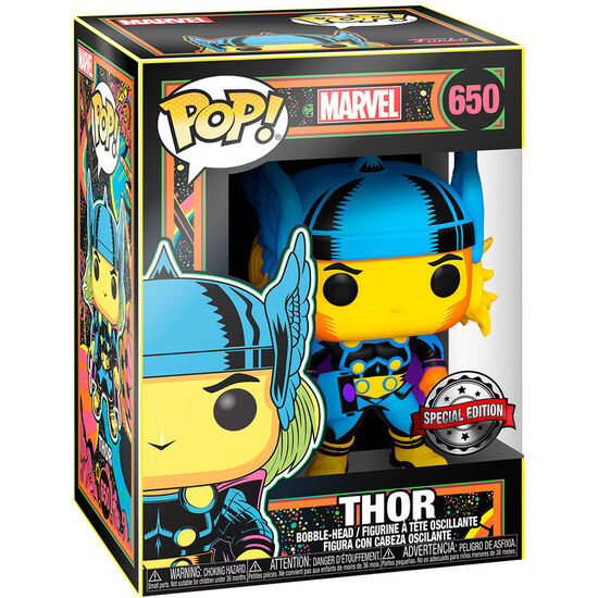 Figura Pop Marvel Thor Black Light Exclusive