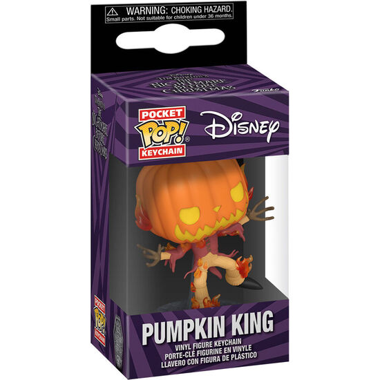 Llavero Pocket Pop Disney Pesadilla Antes De Navidad 30th Anniversary Pumpkin King