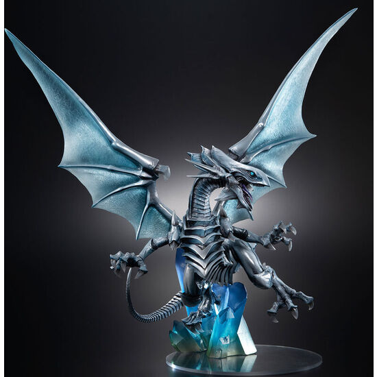 FIGURA BLUE EYES WHITE DRAGON DUEL MONSTERS ART WORKS HOLOGRAPHIC EDITION YU-GI-OH!  28CM