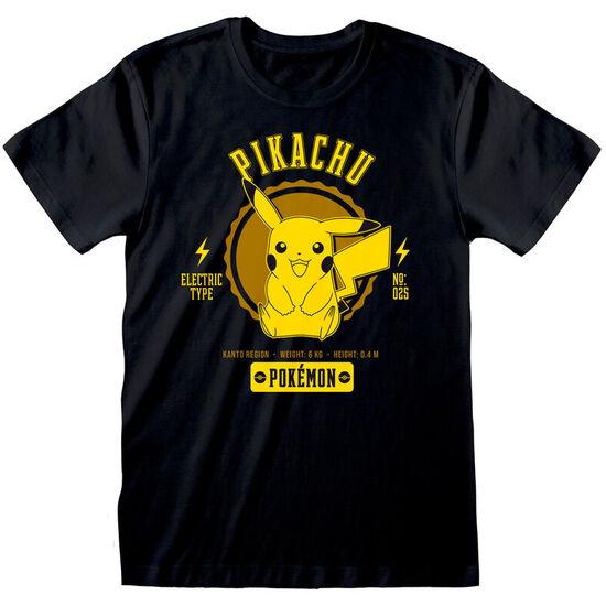 Camiseta Collegiate Pikachu Pokemon Adulto