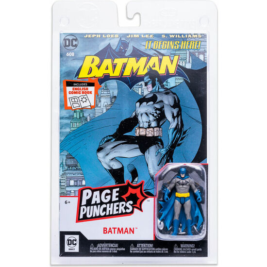 Figura Batman + Comic Batman Dc Comics 7cm