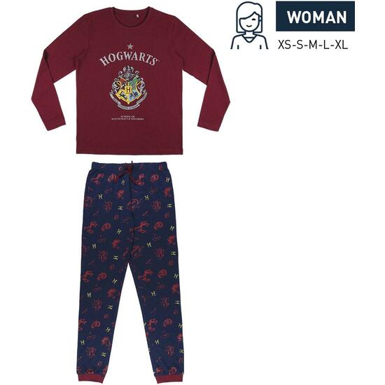 Pijama Largo Harry Potter Rojo