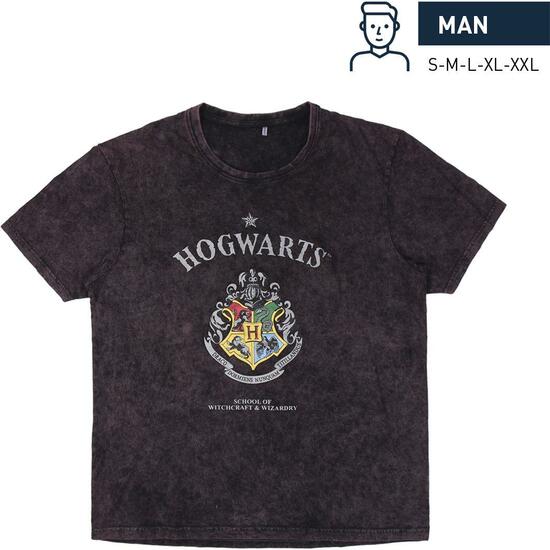 Camiseta Corta Single Jersey Harry Potter Dark Gray