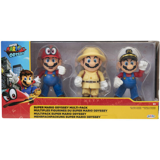 Blister 3 Figuras Super Mario Nintendo 10cm
