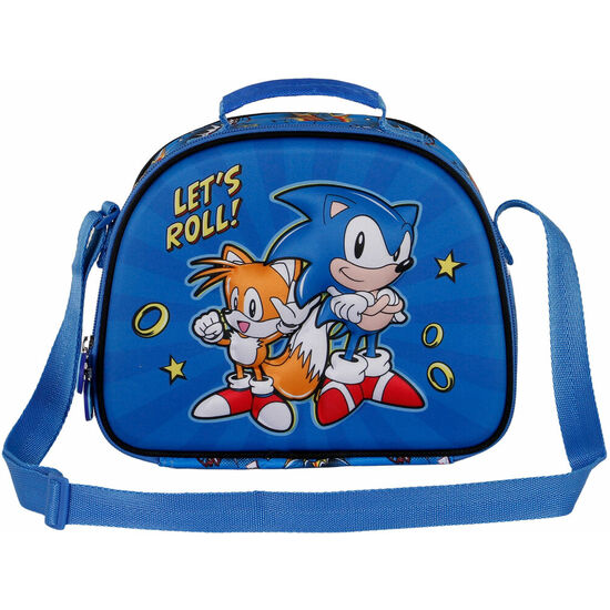 Bolsa Portameriendas 3d Lets Roll Sonic The Hedgehog