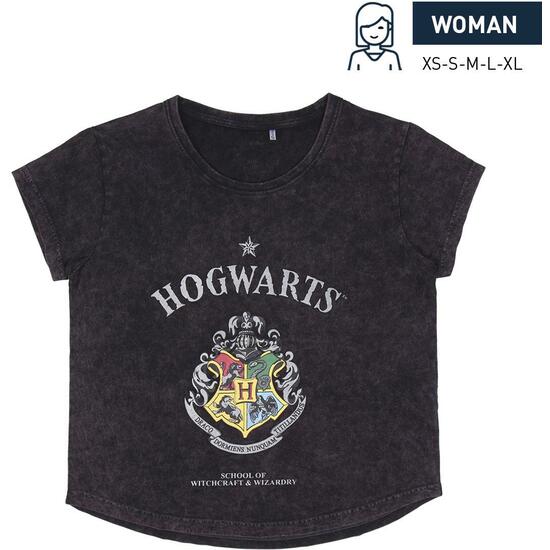 Camiseta Corta Single Jersey Harry Potter Dark Gray