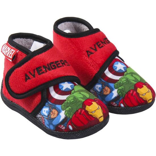 Zapatillas De Casa Media Bota Avengers Red