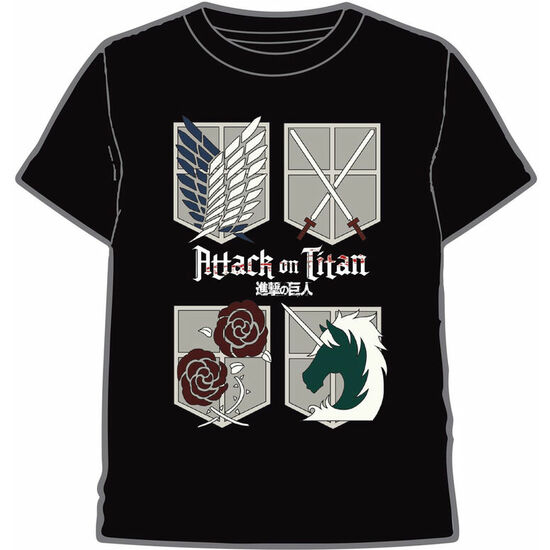 Camiseta Logos Attack On Titan Adulto
