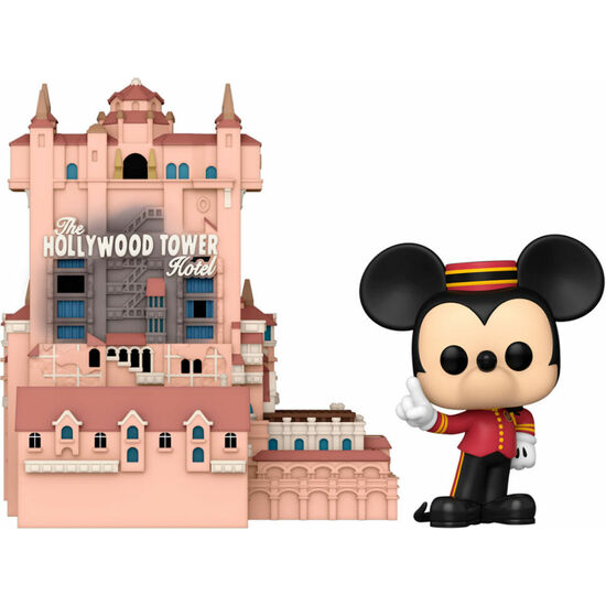 FIGURA POP WALT DISNEY WORLD 50TH ANNIVERSARY HOLLYWOOD TOWER HOTEL AND MICKEY MOUSE