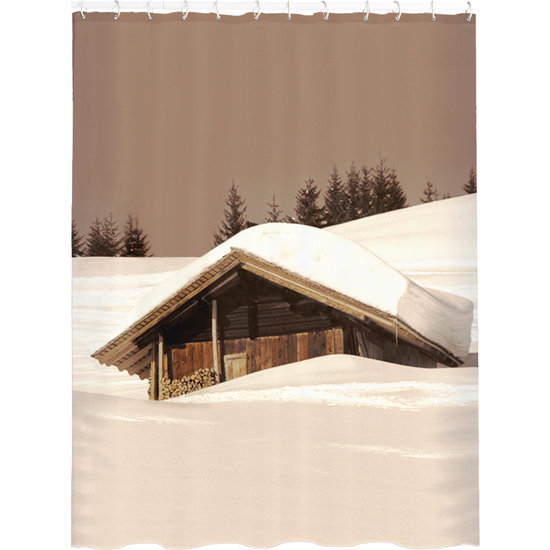 Cortina De Baño 100% Polyester Cottage