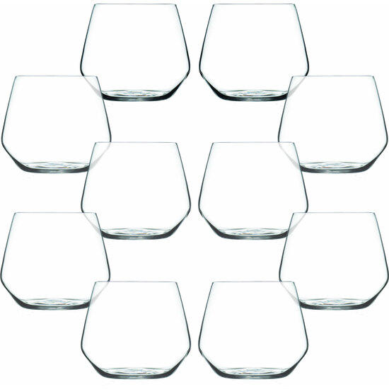 Set 10 Vasos De Agua 38 Cl De Cristal Colección Barware