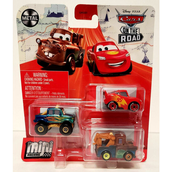 PACK 3 COCHES CARS MINI RACERS