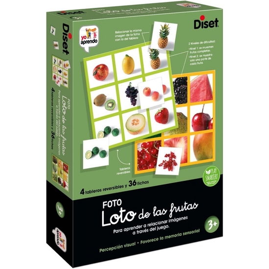Loto Photo Fruits Diset +3 Años