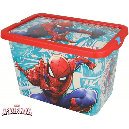 Spiderman Caja Contenedor Tapa 28x19x19