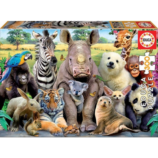 Puzzle Educa 300 Pzas Animale Foto Clase