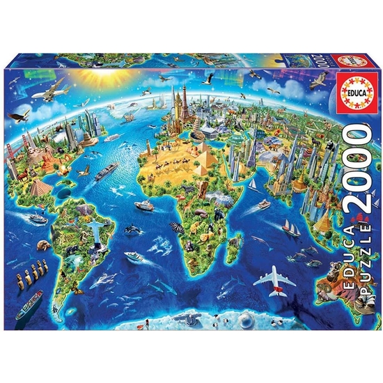 Puzzle Educa 2000 Pzas Símbolos Mundo