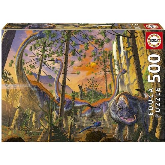 Puzzle Educa 500pzas Dinosaurios Curious