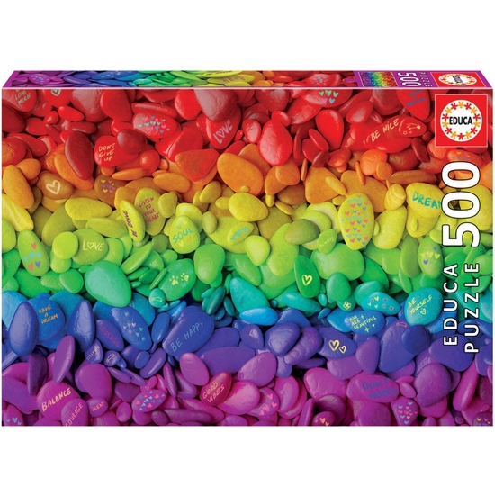 Puzzle Educa 500 Pzas Piedras De Colores