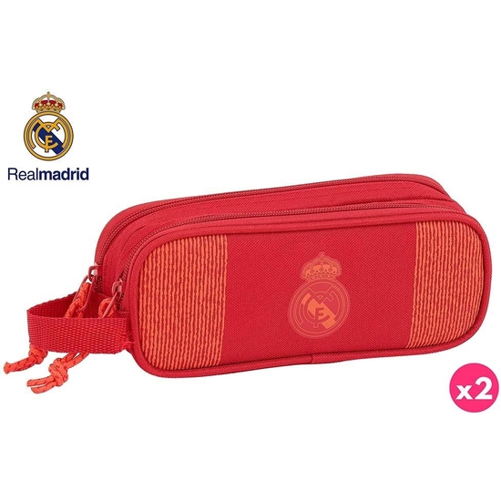 Real Madrid Red Portatodo Doble 21x8x6