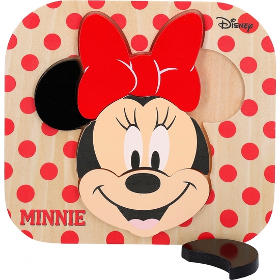 Minnie Puzzle Encajable Maderaeco6p21x20