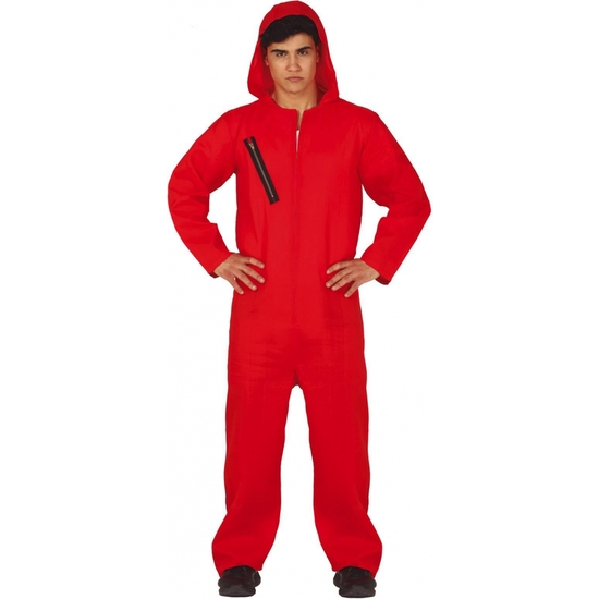 Disfraz Adulto Mono Rojo Convicto Talla 52-54