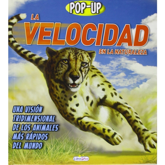 LIBRO POP UP ANIMALES VELOCES 10 PÁGINAS 25X28 SALDAÑA