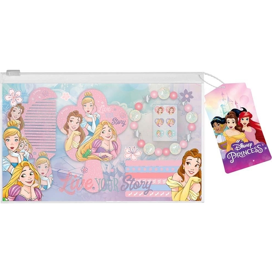 Princesas Disney Bolsita Espejo+peine+gomitas.. 22x15