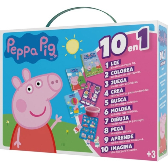 PEPPA PIG MALETÍN ACTIVIDADES 10 EN 1