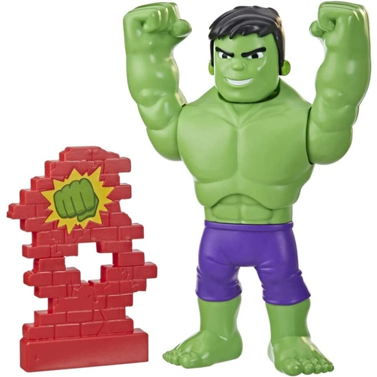 Spidey Marvel Figura Mega Mighty Hulk Con Gestos