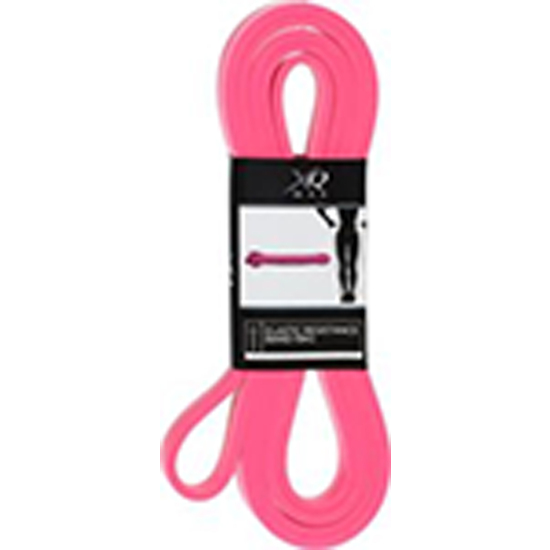 Xqmax Latex Resistance Band. Material: 100 Percent Latex. Size: 2080x4,5x13mm. Latex Color: Pink 225c. Including White Xqmax 15kg Print. Each Folded
