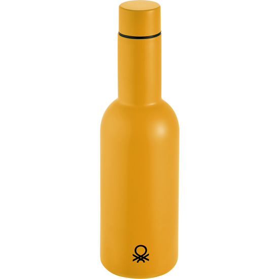 Botella De Agua 550ml Acero Inoxidable Amarilla Casa Benetton