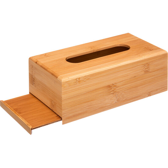 Caja De Pañuelos De Bambú