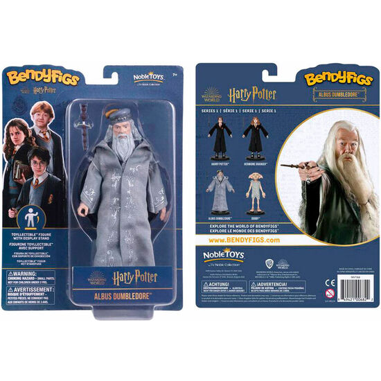 Figura Maleable Bendyfigs Dumbledore Con Varita Harry Potter 19cm
