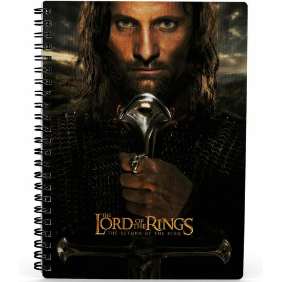 Cuaderno 3d Aragorn El Señor De Los Anillos