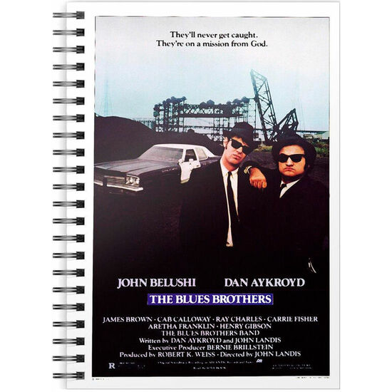 CUADERNO A5 MISSION FROM GOD THE BLUES BROTHERS