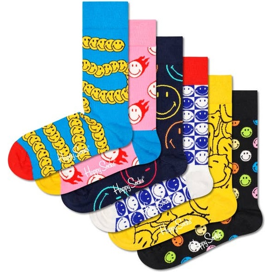 CALCETINES SMILEY 6-PACK GIFT SET