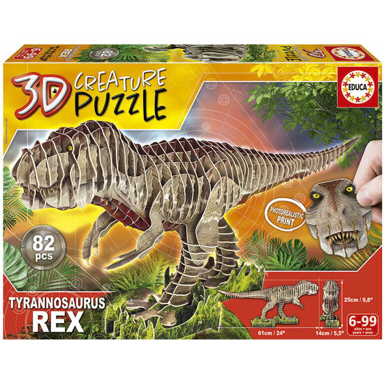 Puzzle 3d Creature T-rex 82pzs