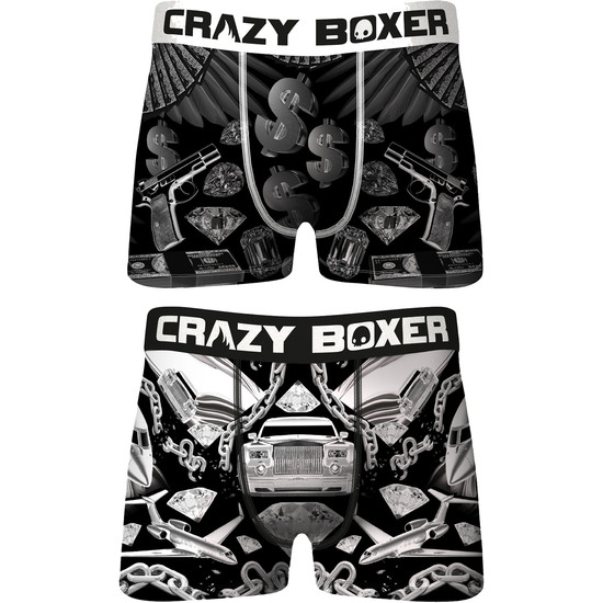 S Set 2 Boxers Crazy Boxer