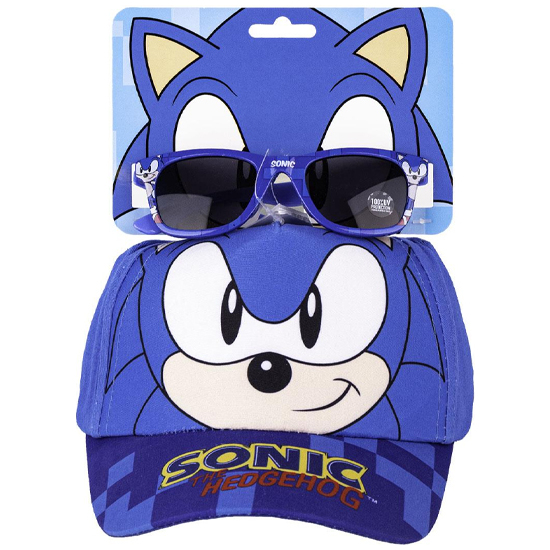 Gorra Set Gafas De Sol Sonic Blue