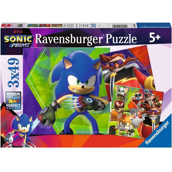 Sonic Puzzle Triple 3x49 Piezas