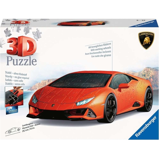 Puzzle 3d Vehículos Lamborghini Huracán Evo 108 Piezas