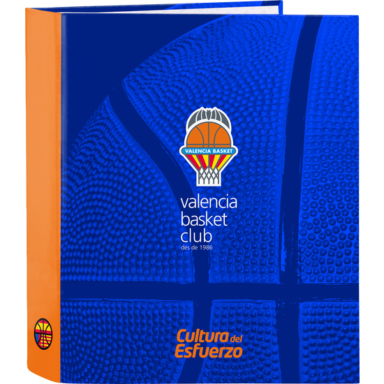 Carpeta F. 4 Anillas Lomo Ancho Valencia Basket