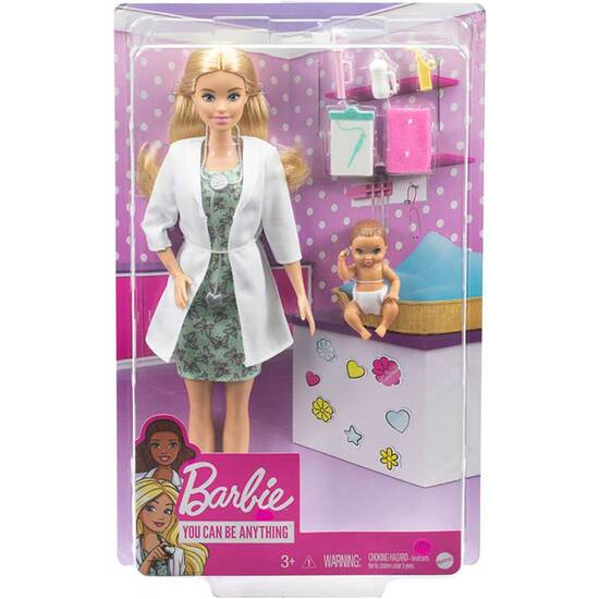 Barbie Pediatra Con Bebe