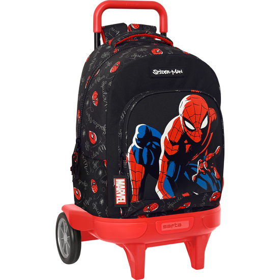 Mochila Gde. C/ruedas Compact Evol. Ext. Spider-man Hero