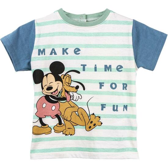 Camiseta Corta Single Jersey Mickey Multicolor
