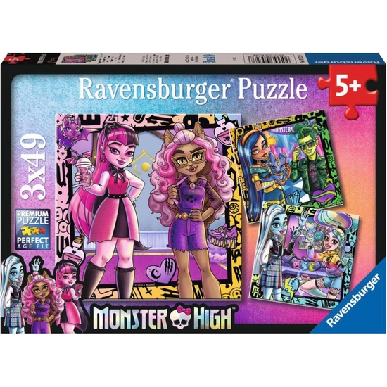 MONSTER HIGH PUZZLE TRIPLE 3X49 PIEZAS
