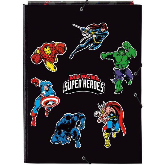 Carpeta Folio 3 Solapas Avengers Super Heroes